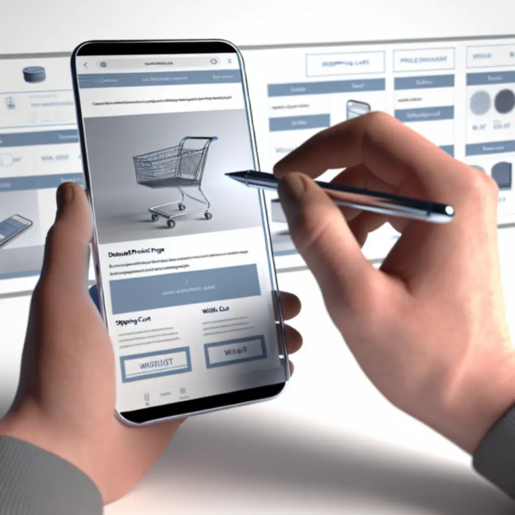 Interfejs zakupów Marketlifepl na telefonie komórkowym