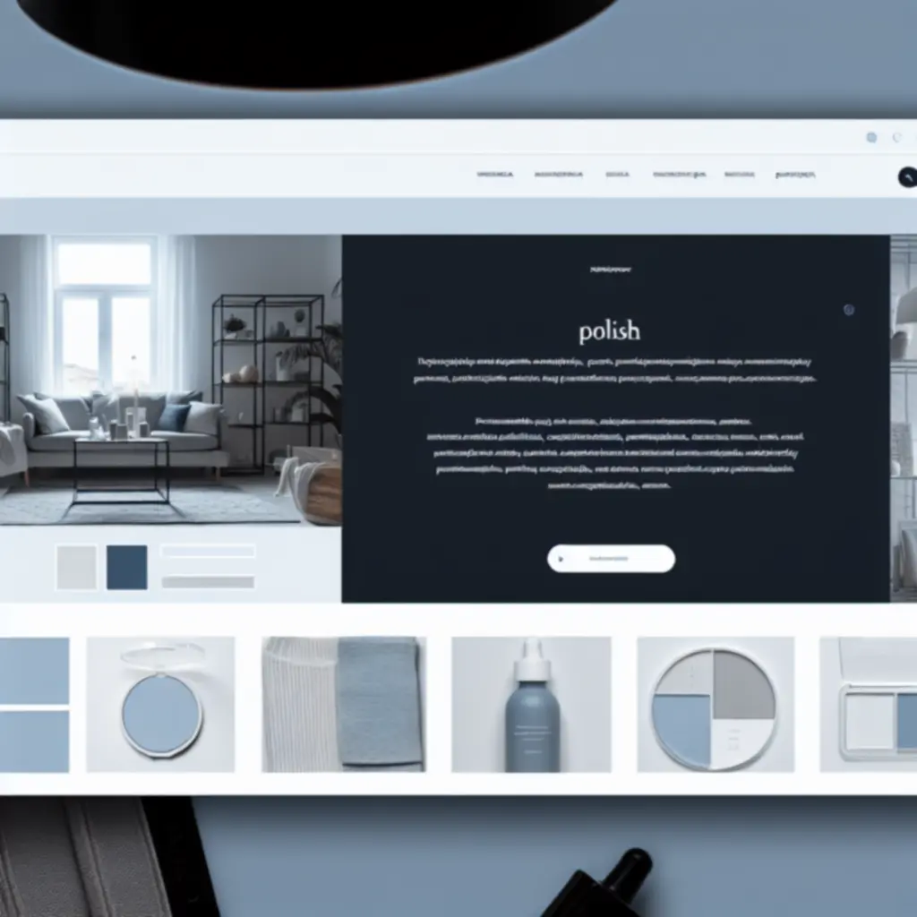 Nowoczesny interfejs sklepu internetowego z produktami