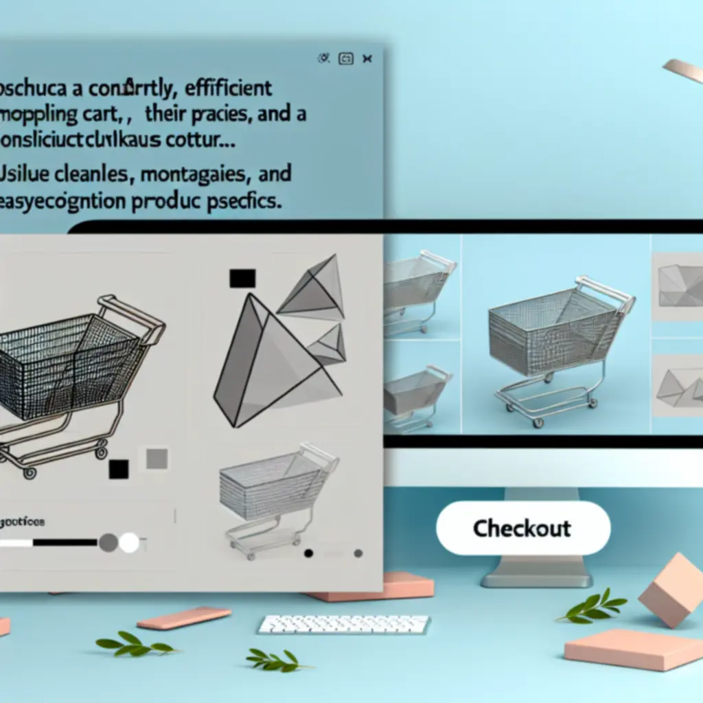 Nowoczesny, przejrzysty widok koszyka zakupowego